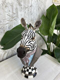 Bay Zebra Bust Heykel Biblo