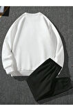 Hulk Baskılı Oversize Sweatshirt Erkek Çocuk Eşofman Takımı 2 I?plik