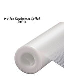Kaydırmaz Şeffaf Raflık 3 Metre