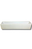 Beyaz Ahşap Mdf Saksı 100x20x15 Cm Iç Mekan Saksısı