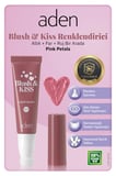 Aden 3in1 Blush & Kiss 01 Pink Petals(Çiçek Pembesi)