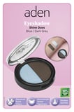 Aden Eyeshadow Shine Duos - Işıltılı Göz Farı İkilisi Blue Dark Grey(Mavi Koyu Gri)