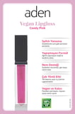 Aden Vegan Lipgloss - Vegan Dudak Parlatıcısı 04 Candy Pink(Şeker Pembesi)