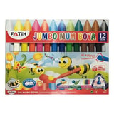 12 Renk Wax Crayon   Boya Kalemi