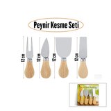 Bambu Saplı 4lü Peynir Bıçak Seti