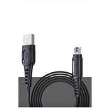 DC24 Micro USB Kablo 1.2M 4A - Siyah