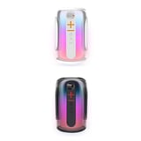 Erdo Ticaret Pluse 8 Taşınabilir Hoparlör Siyah RGB Bluetooth 5.0 Kablosuz Karaoke Mikrofonlu