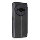 Erdo Ticaret Redmi A3 4G Kılıf Xiaomi Siyah Pu Deri Kapaklı Kılıf