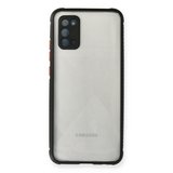 Erdo Ticaret Samsung Galaxy A02S Kılıf Şeffaf Siyah Silikon