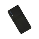 Galaxy A02 Kılıf Kelvin Kartvizitli Silikon - Siyah