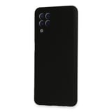 Galaxy A22 Kılıf Nano içi Kadife Silikon - Siyah