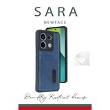 Redmi Note 13 Pro 4G Kılıf Sara Kartvizitli Deri Kılıf - Siyah
