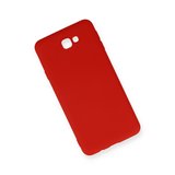 Galaxy J7 Prime Kılıf Nano içi Kadife Silikon - Kırmızı