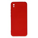 Redmi 9A Kılıf Nano içi Kadife Silikon - Kırmızı
