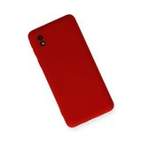 Galaxy A01 Core Kılıf Nano içi Kadife Silikon - Kırmızı