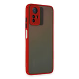 Redmi Note 12S Kılıf Montreal Silikon Kapak - Kırmızı