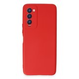 Camon 18 Kılıf First Silikon - Kırmızı