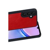 Erdo Ticaret Samsung Galaxy A57 5G Kılıf Kırmızı Suni Deri Arka Kapak