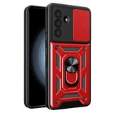 Galaxy A57 5G Pars Lens Yüzüklü Silikon - Kırmızı