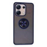Redmi Note 13 4G Kılıf Montreal Yüzüklü Silikon Kapak - Lacivert