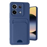 Redmi Note 13 Pro 5G Kılıf Kelvin Kartvizitli Silikon - Lacivert