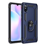 Redmi 9A Kılıf Sofya Yüzüklü Silikon Kapak - Lacivert