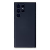 Galaxy S22 Ultra Kılıf Nano içi Kadife Silikon - Lacivert