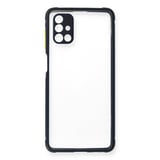 Erdo Ticaret Samsung Galaxy M51 Kılıfı Şeffaf Silikon Lacivert Arka Kılıf