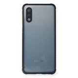 Erdo Ticaret Samsung Galaxy A02 Kılıfı Miami Şeffaf Silikon Lacivert Arka Kılıf