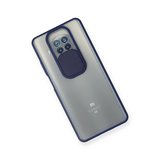 Mi 10T Lite Kılıf Palm Buzlu Kamera Sürgülü Silikon - Lacivert