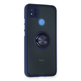 Redmi 9C Kılıf Montreal Yüzüklü Silikon Kapak - Lacivert