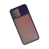 Galaxy A03S Kılıf Palm Buzlu Kamera Sürgülü Silikon - Lacivert
