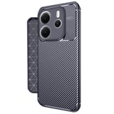 Redmi Note 14 4G Kılıf Auto Focus Karbon Kapak - Lacivert