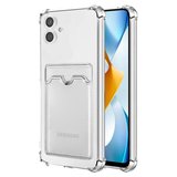 Galaxy A05 Kılıf Kart Şeffaf Silikon - Şeffaf
