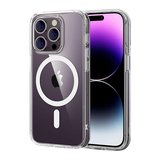 iPhone 15 Pro Max Combo Sert Şeffaf Magsafe Kapak - Şeffaf