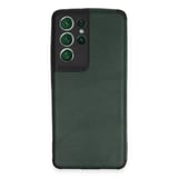 Galaxy S21 Ultra Kılıf Loop Deri Silikon - Yeşil