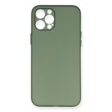 Erdo Ticaret iPhone 12 Pro Kılıfı Yeşil Plastik Arka Kapak