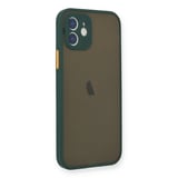 iPhone 12 Mini Kılıf Montreal Silikon Kapak - Yeşil