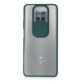 Erdo Ticaret Xiaomi Mi 10T Lite Kılıf Silikon Yeşil Kamera Sürgülü Mat