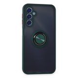 Erdo Ticaret Galaxy M34 5G Kılıf Silikon Yeşil Yüzüklü