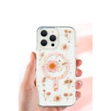 iPhone 16 Pro Kılıf Daisy Simli Magsafe Kapak - Mavi