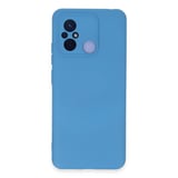 Redmi 12C Kılıf Nano içi Kadife Silikon - Mavi