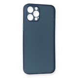 iPhone 12 Pro Max Kılıf PP Ultra İnce Kapak - Mavi