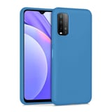Redmi 9T Kılıf Nano içi Kadife Silikon - Mavi