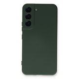 Galaxy S22 Plus Kılıf Nano içi Kadife Silikon - Koyu Yeşil