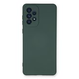 Erdo Ticaret Galaxy A73 5G Kılıf Koyu Yeşil Nano Kadife İçi Silikon Arka Kılıf