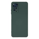 Redmi Note 11 Pro Kılıf Nano içi Kadife Silikon - Koyu Yeşil