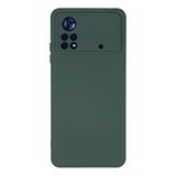 Poco X4 Pro 5G Kılıf Nano içi Kadife Silikon - Koyu Yeşil