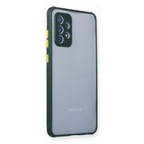 Galaxy A72 Kılıf Miami Şeffaf Silikon - Koyu Yeşil