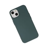 iPhone 14 Plus Kılıf Nano içi Kadife Silikon - Koyu Yeşil